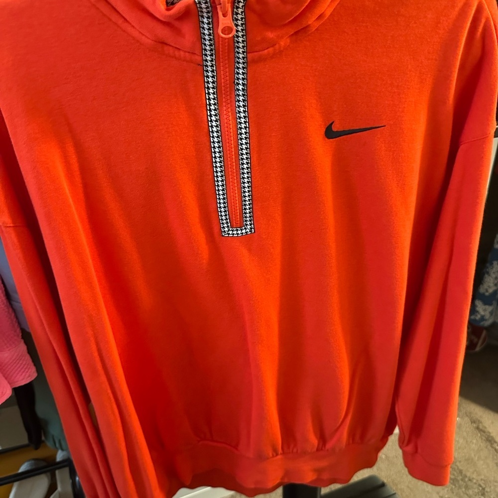 Nike Women's Vibrant Orange Cowl Neck Sweater